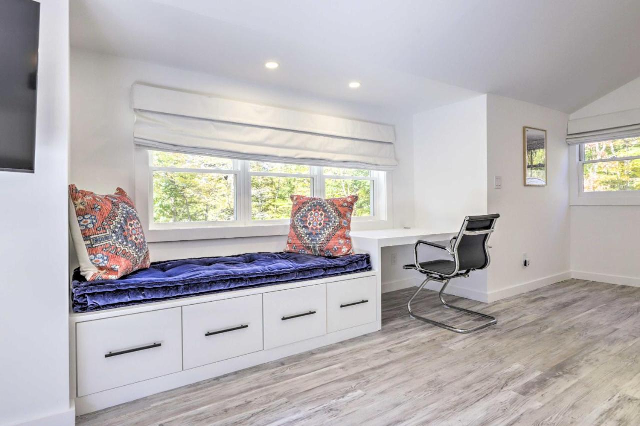 Modern Escape With Fire Pit, Near Lake Waramaug Kent Экстерьер фото